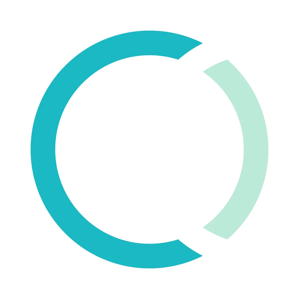 The Ciircles app icon formed by two turquoise arcs on white.